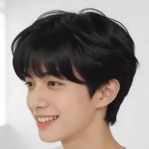 남성 짧은 패션 코스프레 헤어 남성 통가발 남자 사이즈 브라운 파티 다크 관리 자연 블랙 용품 조절 메쉬