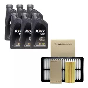 올뉴팰리세이드 하이브리드 엔진오일 킥스 파오 0W30 6리터 순정 오일필터 에어필터