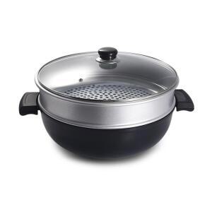 원효 튀김팬 대용량 다용도 만두 궁중 찜냄비 찜솥 시루솥 32cm LWF34B28