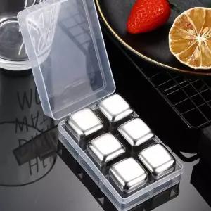 얼음대신 사각 아이스 큐브 6p세트 스텐 얼음 아이스볼/아이스큐브/얼음틀/스텐틀/스테인리스/녹지않는