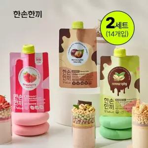 한손한끼 쁘띠 단백질 쉐이크 40g x 7개입 3종 2세트