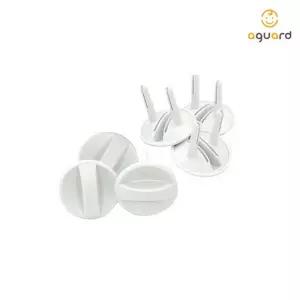 콘센트커버 220V 안전커버 접지형 6개입/멀티탭/덮개/마개/가리개/전기/카바/보호/감전/플라스틱/유아