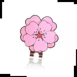 턴트골프 벚꽃 볼마커 벚꽃햇클립 이중꽃잎볼마커
