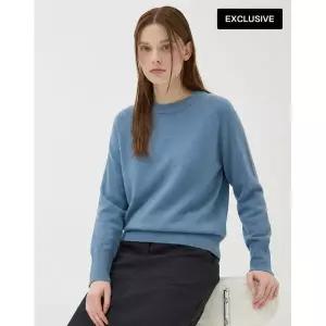 [하프클럽/레노마레이디]26신상 소프트 라운드 니트-O7H4RKPO010