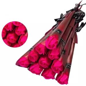 꽃한송이 장미 비누꽃 1송이 10개 초등학교 졸업식 생일 축하 재롱잔치 학예회