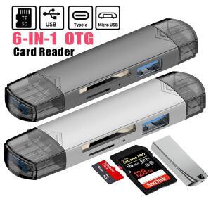 OTG 타입 C SD TF 카드 리더 마이크로 USB 플래시 드라이브 어댑터 5Gbps 고속 전송 다기능 7 in 1 3.0OTG