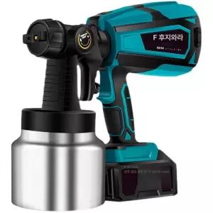 무선 전동 페인트 뿜칠 후끼 도색 1 건 충전식 분체도장