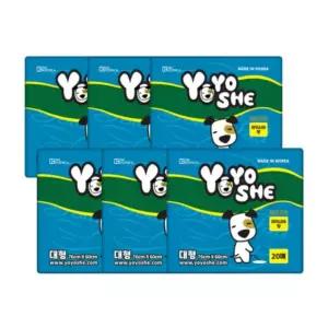 요요쉬 배변패드 대형 스카이 20매 X 6P