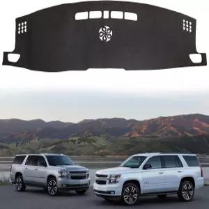 쉐보레 교외 2015-2020 대시보드 커버 매트 미끄럼 방지 패드 카펫 자외선 차단기 교외를 위한 맞춤형 HUD