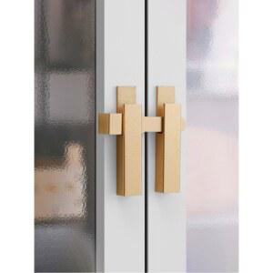 무타공 방문 잠금장치 미닫이 대문 빗장 나무문 화장실 유리문 합금 도어락 문닫이 고정 장치