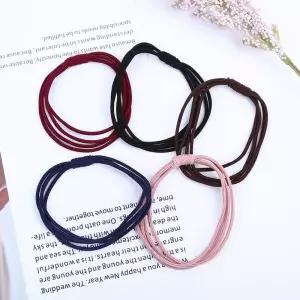 고탄력 4줄 고무줄 머리끈 머리고무줄 머리끈 머리끈세트 기본머리끈