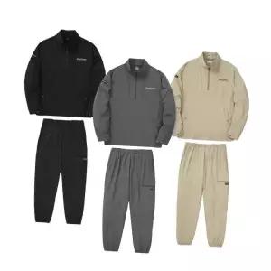[디스커버리]24FW 가을 이월/할인 남성 우븐나일론 에센셜하이넥아노락트레이닝자켓/조거팬츠세트 DXTR3...