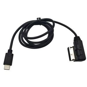 자동차 AMI Audi Volkswagen MDI To 3.1 USB-C LeEco 휴대용 태블릿 A3 A4/S4 TT R8 Q3 골프 충전 케이블