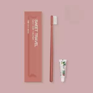 업소용 칫솔세트 일회용 호텔 게스트룸 펜션 대량 휴대용 치약포함 100개