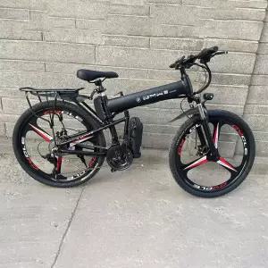 접이식 산악 전기자전거 EMTB (30km) 26인치 벤츠 24인치 검정 전기MTB 21단