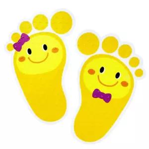 가꿈 미끄럼방지 축광 발바닥 스티커 (5매입) (노랑)/꾸미기/매력/만점/신발장/기다리기/다양한/캐릭터
