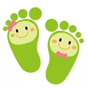 가꿈 미끄럼방지 축광 발바닥 스티커 (5매입) (연두)/기다리기/다양한/캐릭터/반짝반짝/빛나는/요철/사고