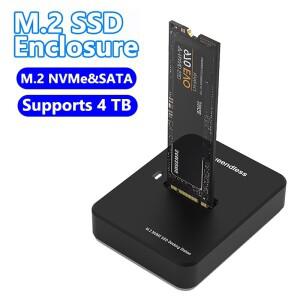 NVME SSD 케이스 10Gbps 온라인 읽기 쓰기 속도 인클로저 어댑터 도구 없이 사용 가능 M.2 도킹 스테이션