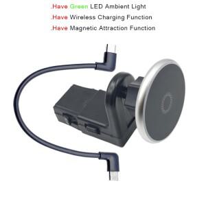 BMW IX 시리즈 G60 2023 차량용 시트 폰 마그네틱 무선 충전기 스탠드 패드 홀더