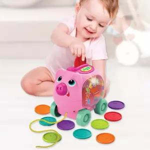 호기심자극 핑크돼지 돼지저금통장난감 소리나는장난감