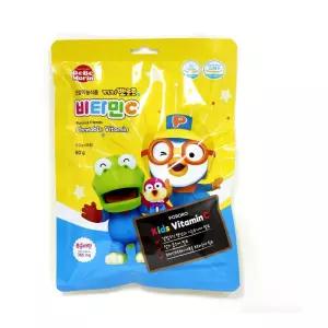 뽀롱뽀롱 뽀로로 비타민C 50정/어린이/키즈/비타민/사탕/캔디/영양제/간식/어린이집/유치원/병원/약국