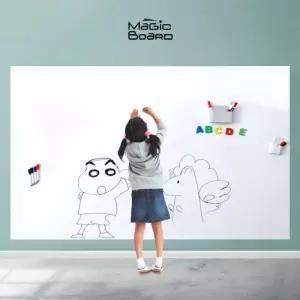 붙이는 자석 화이트보드 1200x2000 시트지 유광 한글보드 매직보드 미니