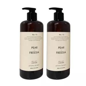 미쟝센 스킨케어 퍼퓸 샴푸 페어앤프리지아향 900ml 2개