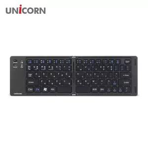 [유니콘] 무선 접이식 블루투스키보드 휴대용 미니 C타입 충전방식 BK-800SB