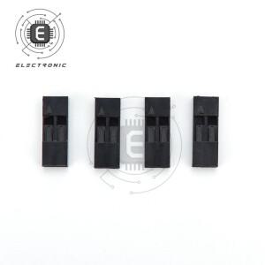 100개 2.54mm 1PIN 피치  하우징 암 핀 커넥터 점퍼 와이어 케이블 플라스틱 쉘