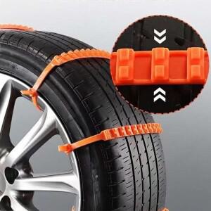 지퍼 타입 스노우 체인 40개 논슬립 휠 스노우 체인 겨울용 트랙션 타이어 벨트 (겨울철 얼음, 진흙길, 차