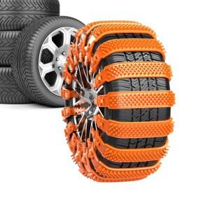 트럭용 스노우 체인 10개입 미끄럼 방지 조절식 휠 타이 벨트 자동차용 타이어 체인 얼음 겨울 하이킹 트레