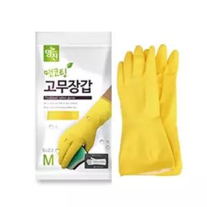 명진 면코팅 고무장갑 M 면코팅고무장갑 기모장갑 면고무장갑 다용도장갑