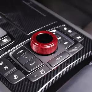 G80 DH 스포츠 튜닝 용품 1열 컨트롤러 다이얼 커버 레드 포인트 몰딩