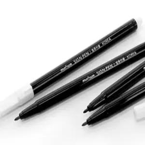 온지니아 컴퓨터용사인펜 5개입 걸이용 컴퓨터펜 수성싸인펜