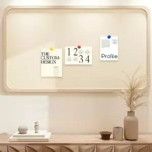 펠트 보드판 대형 게시판 알림판 안내판 메모판 80cmx120cm/부착식/벽꾸미기/사진/아치형/어린이집/유치원