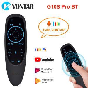 VONTAR-G10 G10S 프로 음성 원격 제어 2.4G 무선 에어 마우스, 자이로스코프 IR 학습 안드로이드 tv 박스 H