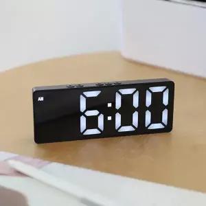 디지털 탁상 시계 인테리어 스마트 빅사이즈 led 탁상 시계 알람 무드등 집들이선물 무소음 여행용 건전지