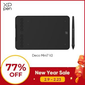XPPen 디지털 드로잉 태블릿 안드로이드 맥 윈도우 크롬용 7x4.3 인치 16K 압력 레벨 그래픽 Deco Mini7 V2