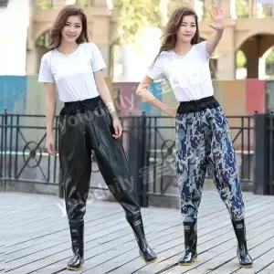 방수허리 장화 바지 해루질 낚시 갯벌 체험 모내기 웨이더바지 70수~120수