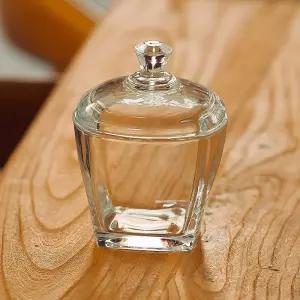 뚜껑이 있는 유리 설탕 그릇 - 8온스/240ml 밀폐 캔디 접시 과자 스낵 및 커피 포드를 위한 우아한 주방