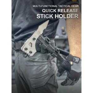 다기능 스틱 홀더 전술 조절식 몰리 클립 사무라이 나이프 도구 커버 휴대용 야외 생존 장비 (벨트용)