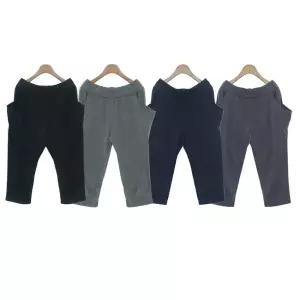 옆주머니 7부 배기 팬츠 이지웨어 허리밴딩 캐주얼 여성반바지