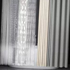 방수 커튼 인테리어 투명 샤워실 욕실 커튼 가림막 깔끔한 욕조