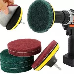 드릴 청소 브러쉬 다용도 회전 주방 전동 드릴 청소 솔 욕실 틈새 스크럽 차량 패드