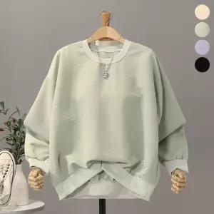 [모노시크] 레이아 바스락 밑단 라벨 포인트 맨투맨_MNTG589