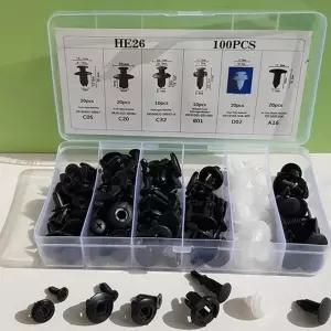 고정핀 자동차 트림 나사 차량용 고정핀 범퍼 플라스틱 패스너 하우스 내부 패널 리벳 외부 클립 푸쉬 휀더