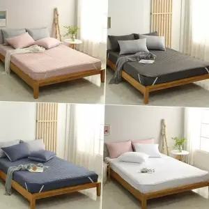 마이크로 방수 패드 누빔 무소음 매트리스 마이크로 항균 패드 침대 유아용 사계절 어린이 싱글