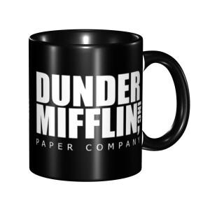 더오피스 TV 쇼 던더 미플린 페이퍼 컴퍼니 커피 머그컵 DIY 맞춤형 세라믹 차/우유