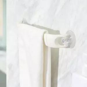 못이 필요없는 욕실 코너활용 길이조절 흡착 수건걸이 타올 수건건조대