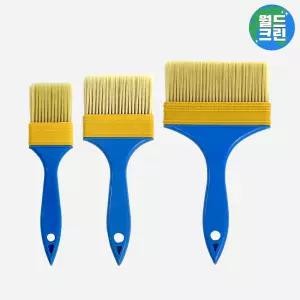월드크린 고탄력 페인트 붓 3종 50 + 75 + 110mm 셀프 인테리어 브러쉬 수성 유성 도장 페인팅 세트